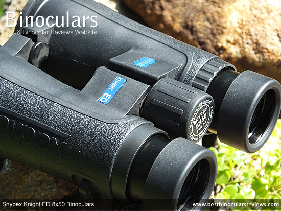 Focus Wheel on the Snypex 8x50 Knight ED Binoculars