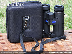 Rear view of the Carry Case & Snypex Profinder HD 8x42 Binoculars