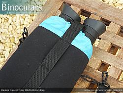 Rear view of the Carry Case & Steiner BluHorizons 10x26 Binoculars