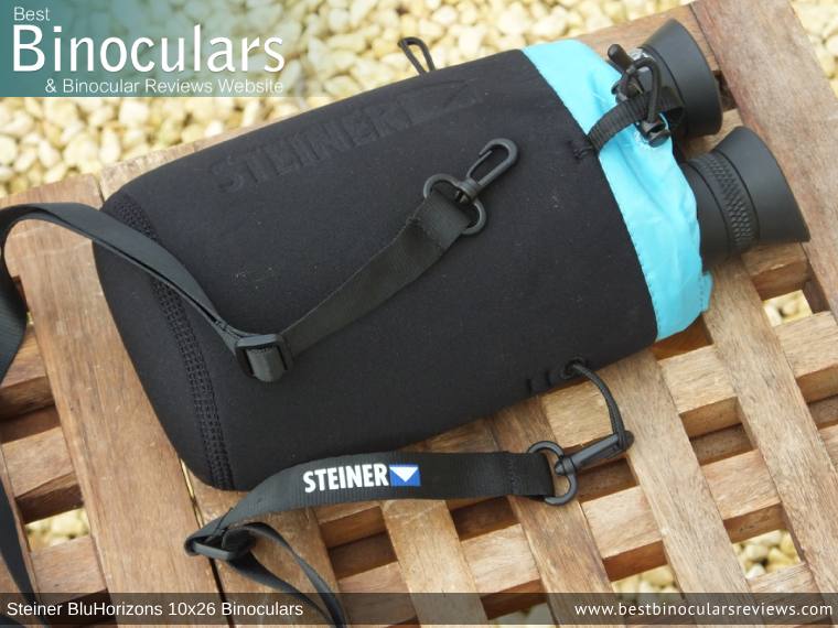 Inside the Steiner BluHorizons 10x26 Binoculars Carry Case