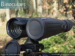 Lens Covers on the Steiner HX 15x56 Binoculars