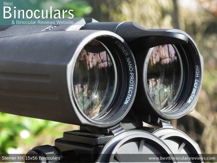 Objective Lenses on the Steiner HX 15x56 Binoculars