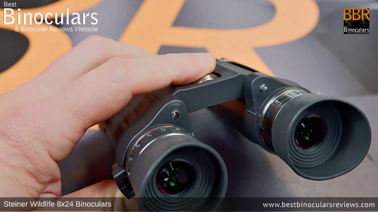 Adjusting the Focus Wheel on the Steiner Wildlife 8x24 Binoculars