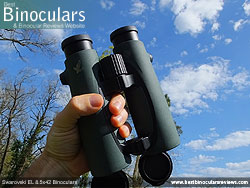 Rear of the Swarovski EL 8.5x42 Binoculars