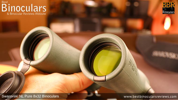 Objective Lenses on the Swarovski NL Pure 8x32 Binoculars