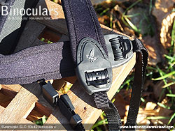 Swarovski SLC 10x42 Binoculars neck strap detail