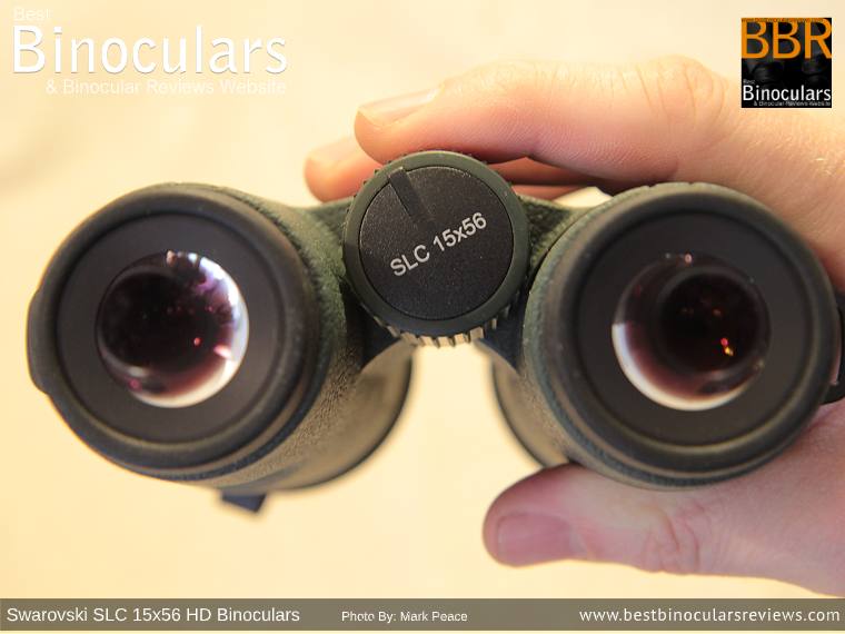 Focus Wheel on the Swarovski SLC 15x56 HD Binoculars