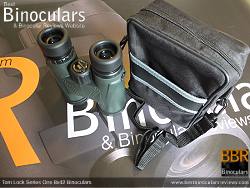 Rear view of the Carry Case & Tom Lock Series One 8x42 Binoculars