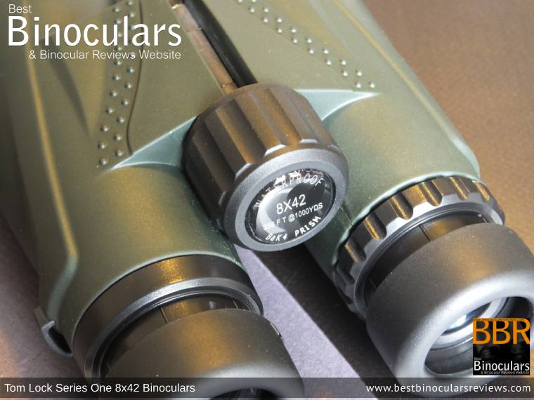 Focus Wheel on the Tom Lock Series One 8x42 Binoculars