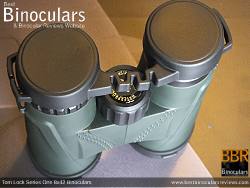 Rain Guard on the Tom Lock Series One 8x42 Binoculars