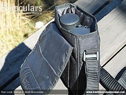 Rear view of the Carry Case for the Tom Lock Series 2 8x42 Binoculars