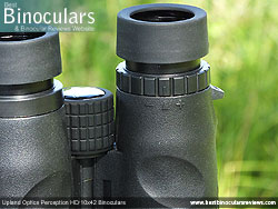 Diopter Adjustment on the Upland Optics Perception HD 10x42 Binoculars