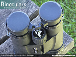 Rainguard on the Upland Optics Perception HD 10x42 Binoculars