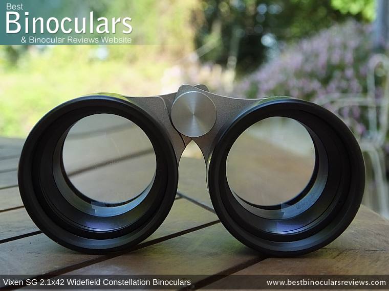 42mm Objective Lenses on the Vixen SG 2.1x42 Binoculars