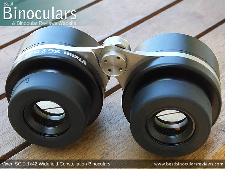 Ocular Lenses on the Vixen SG 2.1x42 Binoculars