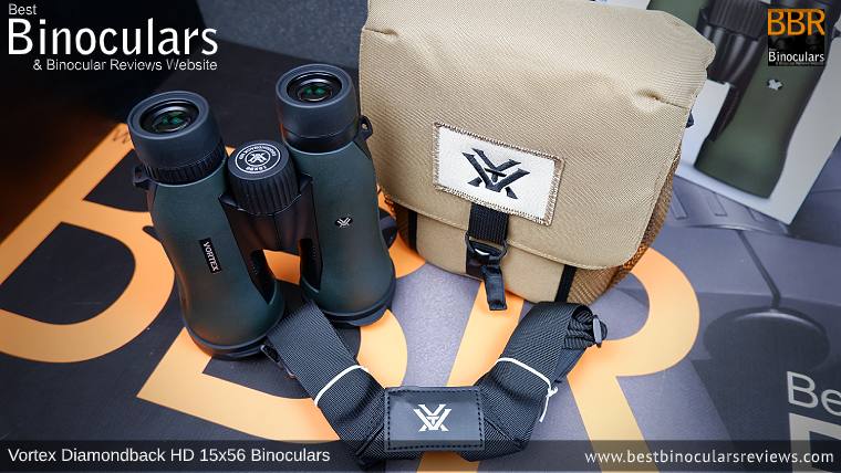 Vortex GlassPak Binocular Harness included with the Vortex Diamondback HD 15x56 Binoculars