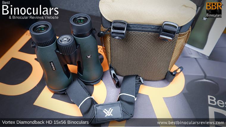 Vortex GlassPak Binocular Harness included with the Vortex Diamondback HD 15x56 Binoculars