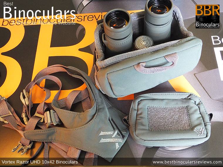 Inside the Vortex Razor UHD 10x42 Binoculars Carry Case