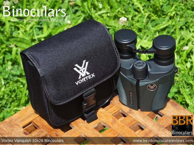 Inside the Vortex Vanquish 10x26 Binoculars Carry Case