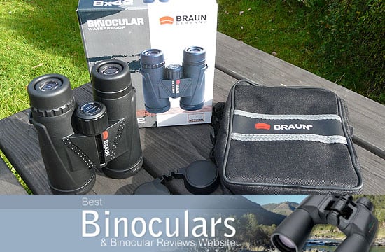 Braun 8x42 WP Binoculars including carry case