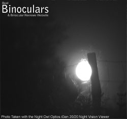 Photo Taken with the Night Owl Optics iGen 20/20 Night Vision Viewer