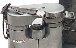 Rainguard Eye-piece cover on the 10x42 Opticron Imagic BGA SE Binoculars