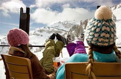 Skiing - View of the Mountains