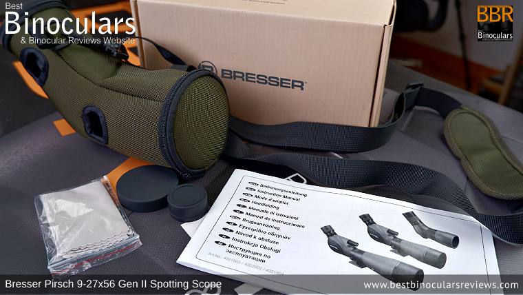 Bresser Pirsch 9-27x56 Gen II Spotting Scope, Accessories & Bresser BX-5 Pro tripod