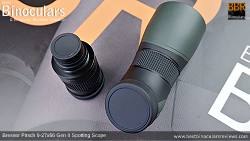 Lens covers on the Removable 9-27x Zoom Eyepiece on the Bresser Pirsch 9-27x56 Gen II Spotting Scope