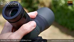 Eyecup on the Bresser Pirsch 9-27x56 Gen II Spotting Scope