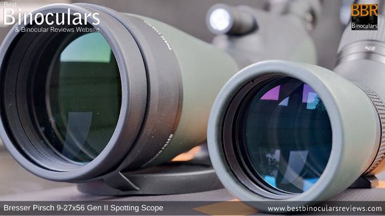 56mm vs 80mm Objective Lenses on the Bresser Pirsch Gen II Spotting Scope