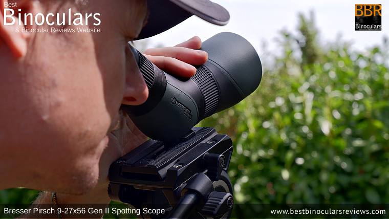 Focusing the Bresser Pirsch 9-27x56 Gen II Spotting Scope