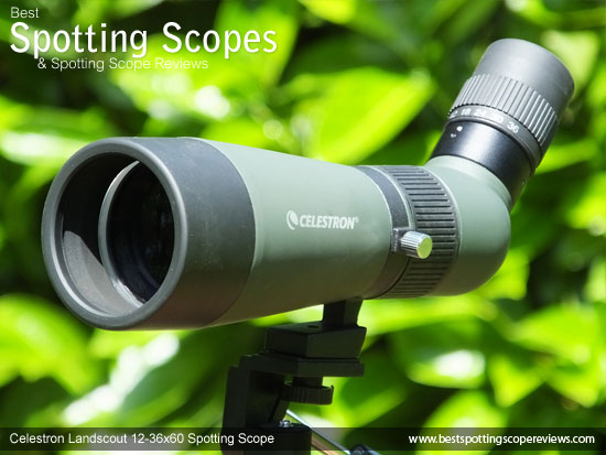 The Angled Celestron LandScout 12-36x60 Spotting Scope