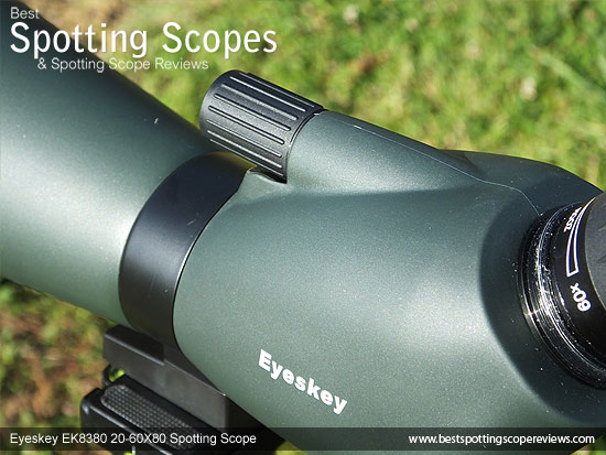 Focus Wheel on the Eyeskey EK8380 20-60x80 Spotting Scope