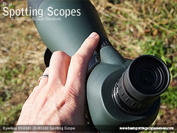 Focussing the Eyeskey EK8380 20-60x80 Spotting Scope
