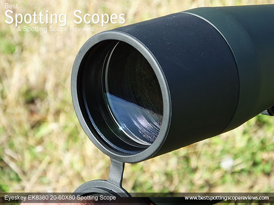 80mm objective lens on the Eyeskey EK8380 20-60x80 Spotting Scope