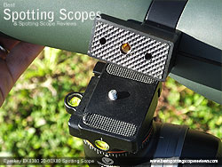 Mounting Plate on the Eyeskey EK8380 20-60x80 Spotting Scope