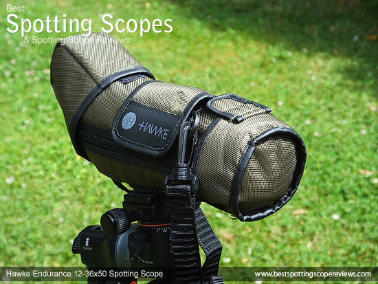 Stay on case for the Hawke Endurance 12-36x50 Spotting Scope