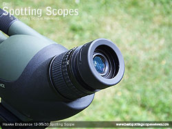 Eyecup on the Hawke Endurance 12-36x50 Spotting Scope