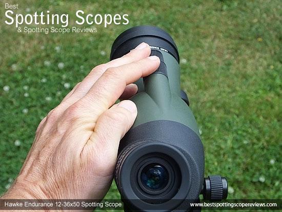 Focusing the Hawke Endurance 12-36x50 Spotting Scope