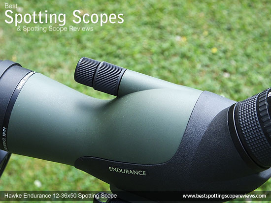 Twin focus wheels on the Hawke Endurance 12-36x50 Spotting Scope