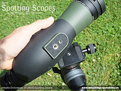 Mounting Plate on the Hawke Endurance 12-36x50 Spotting Scope