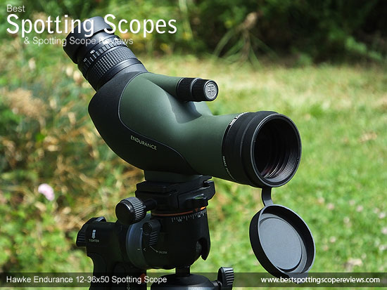 The Angled Hawke Endurance 12-36x50 Spotting Scope