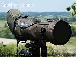 Rain Cover on the Hawke Endurance ED 20-60x85 Spotting Scope