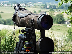 Rain Cover on the Hawke Endurance ED 20-60x85 Spotting Scope