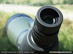 Eyecup on the Hawke Endurance ED 20-60x85 Spotting Scope