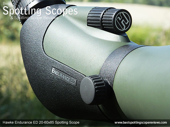 Dual Speed Focus Wheels on the Hawke Endurance ED 20-60x85 Spotting Scope