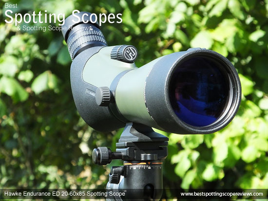 The Angled Hawke Endurance ED 20-60x85 Spotting Scope