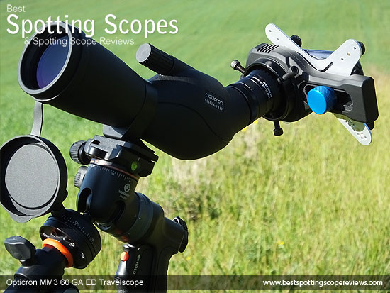 Digiscoping with the Opticron MM3 60 GA ED Travelscope and Snypex X-Wing Adapter