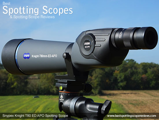 The Snypex Knight T80mm ED APO Spotting Scope and it's box